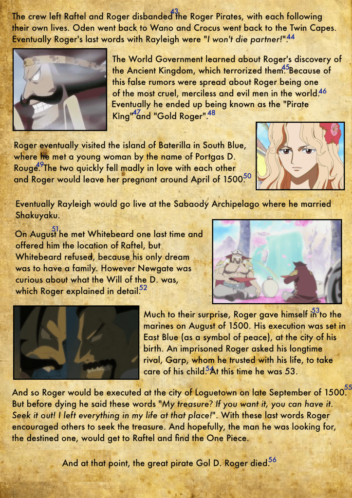 Gol D. Roger's Biography 8