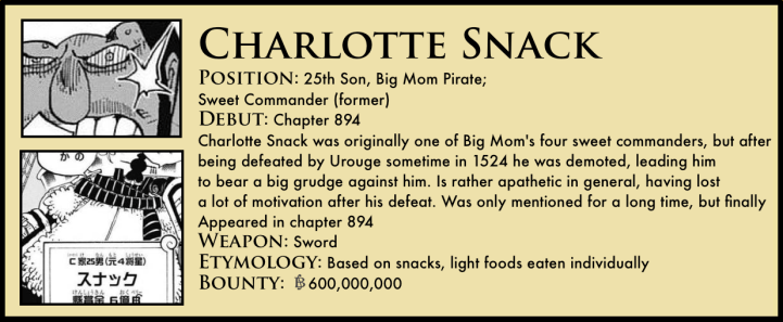 Charlotte Snack One Piece