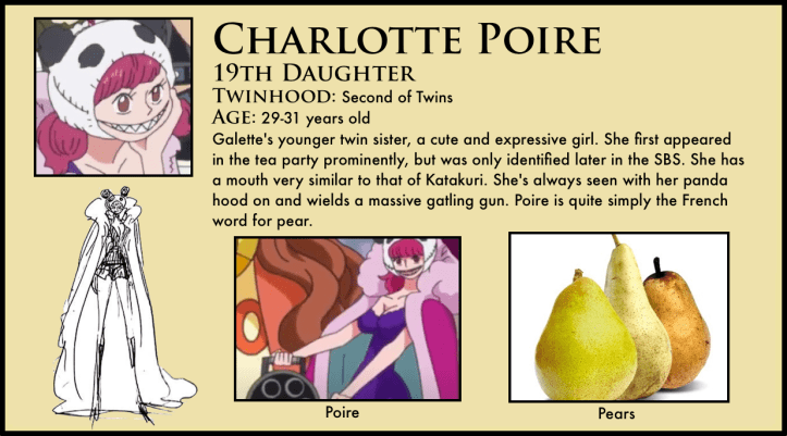 One Piece Charlotte Poire