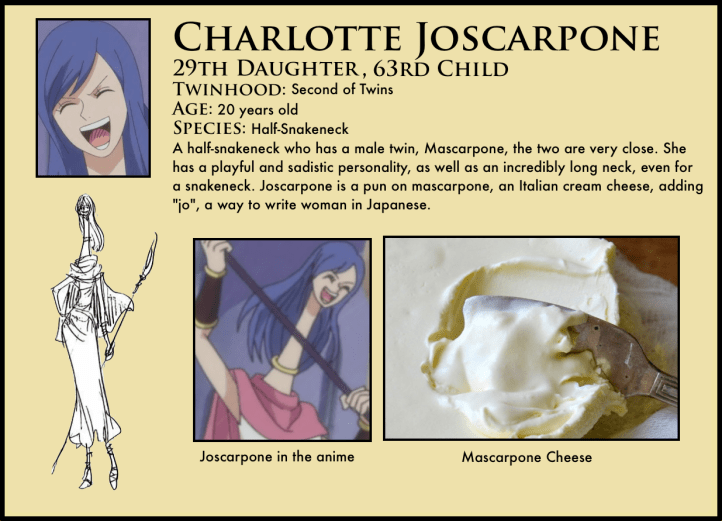 one piece charlotte joscarpone