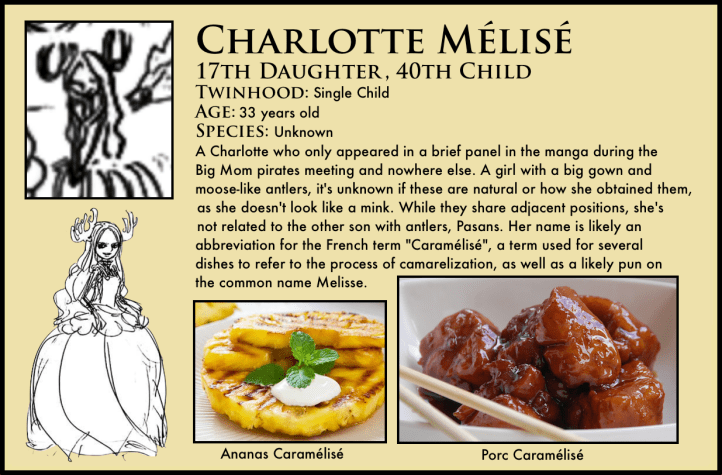 one piece charlotte mélisé