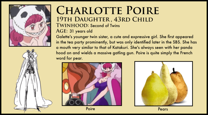 one piece charlotte poire