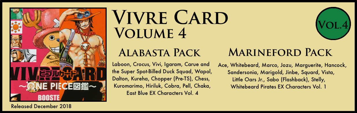 Vivre Card Volume 4 Alabasta Marineford