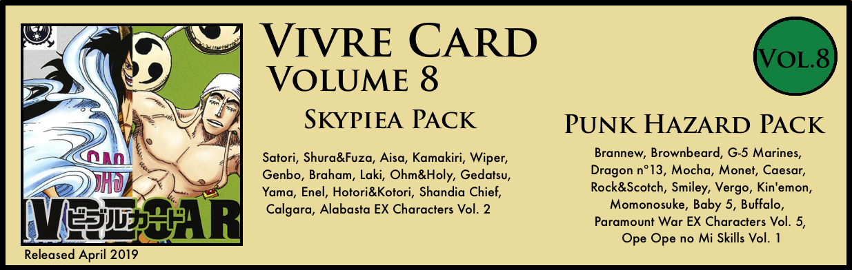 Vivre Card Volume 8 Skypiea Punk Hazard