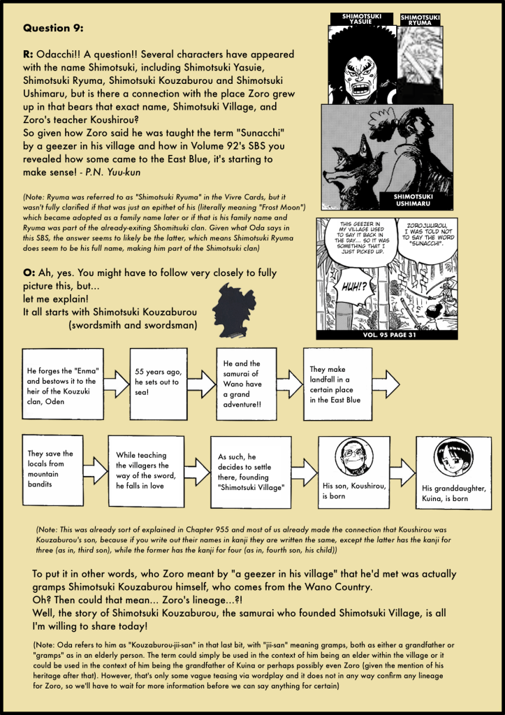 One Piece Volume 96 SBS 3