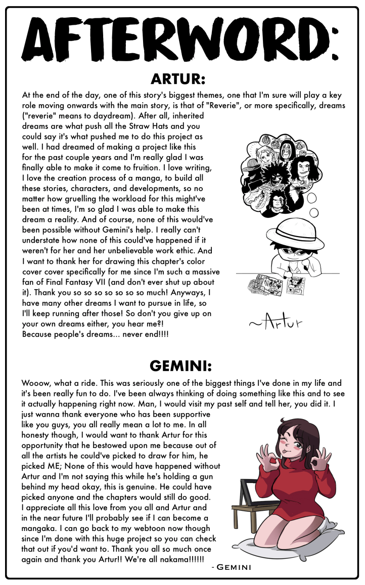 Return to the Reverie Afterword One Piece